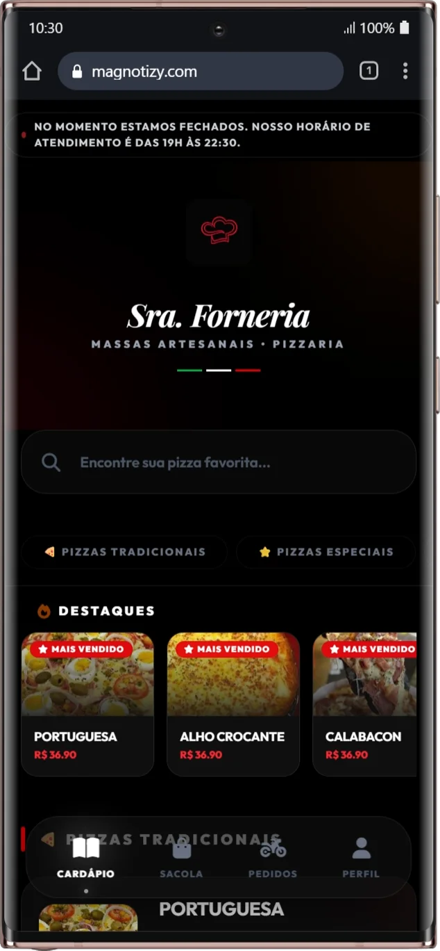 Sra. Forneira Delivery - Cardápio Digital